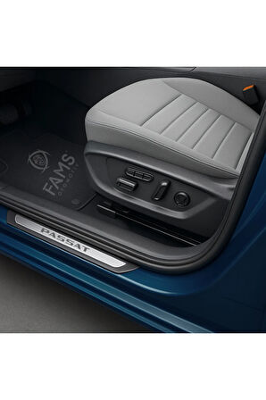 VW Passat Krom Kapı Eşiği 4 Parça Paslanmaz Çelik ABS Çerçeve