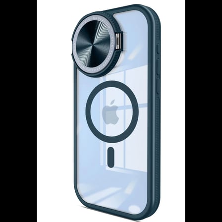 Apple iPhone 15 Pro Kılıf Teleskop Lens Magsafe Silikon Kapak - Lacivert