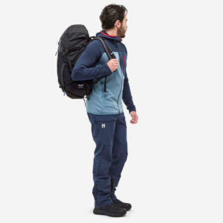 Millet SENECA FL HD Erkek Kapşonlu Polar Ceket tam Fermuar MIV10336 N9302