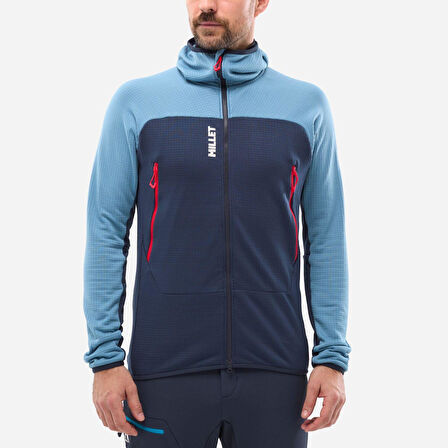 Millet FUSION GRID JKT Erkek  Kapşonlu Polar Ceket Tam Fermuar MIV9024 N9302