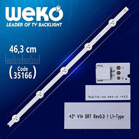 42 V14 DRT REV0.0 1 L1-TYPE - 6916L-1455B - 5 LEDLİ 46.3 CM - (WK-872)