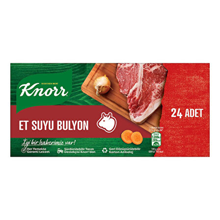 Knorr Bulyon Et ve Tavuk Suyu 24 lü 240 gr 4 lü Karma Paket