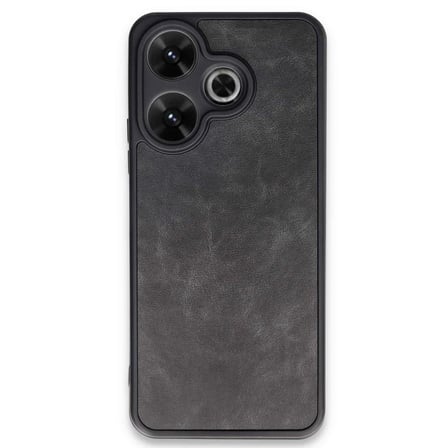 Xiaomi Redmi 13 4G Kılıf Aras Deri Kapak - Siyah