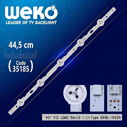 42 V13 CDMS REV1.0 1 L1-TYPE - 6916L-1402A - 44.5 CM 5 LEDLİ - (WK-488)