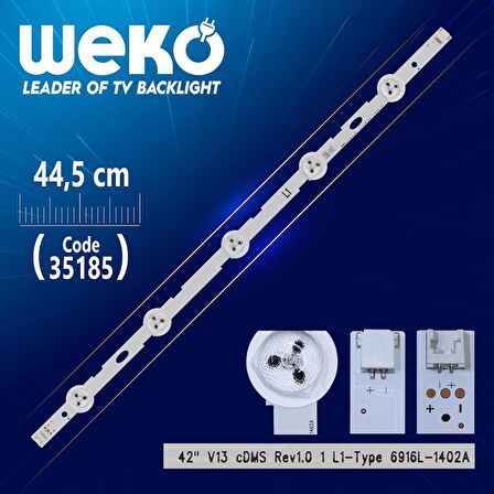 42 V13 CDMS REV1.0 1 L1-TYPE - 6916L-1402A - 44.5 CM 5 LEDLİ - (WK-488)