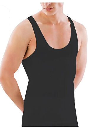 X88esksiyah E1002 U Yaka Erkek Korse Atlet