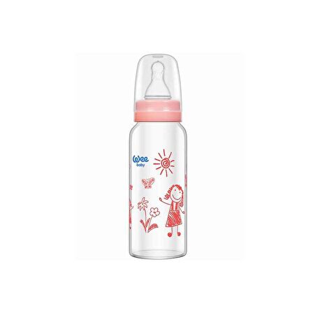 Wee Baby 771 Isıya Dayanıklı Cam Biberon 180 ml