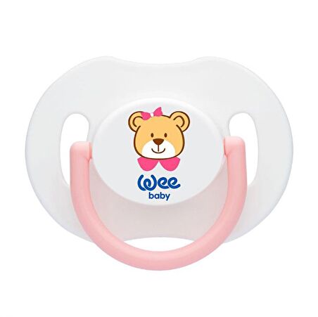 Wee Baby 781 Sipecial Saplı Kapaklı Emzik Damaklı No:1 - Pembe