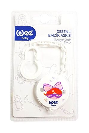 Wee Baby 901 Desenli Emzik Askısı Somon