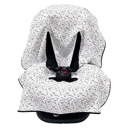 Ezh Bebek Müslin Oto Koltuğu Kılıfı 4010