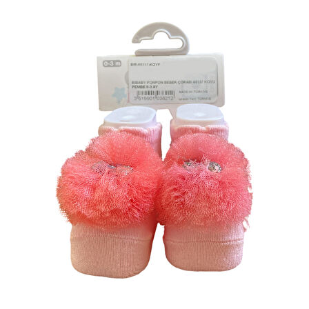 Bibaby Ponpon Bebek Çorabı 68337