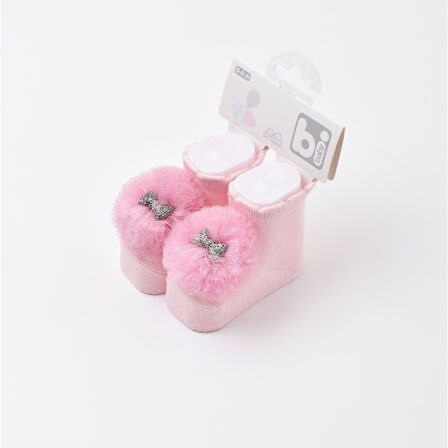 Bibaby Ponpon Bebek Çorabı 68337