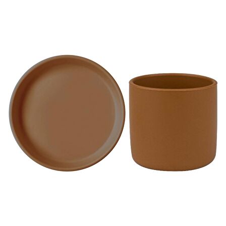 Oioi Basic Silikon Beslenme Seti Tabak & Bardak