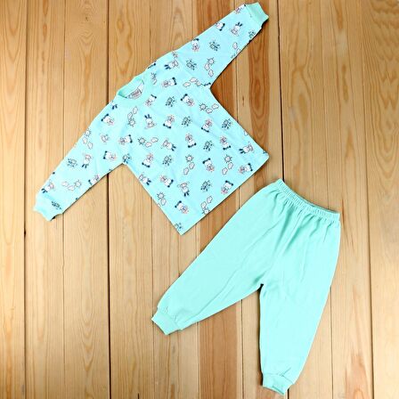 Sebi Bebe Ayılı Kız Bebek Pijama Takımı 2418