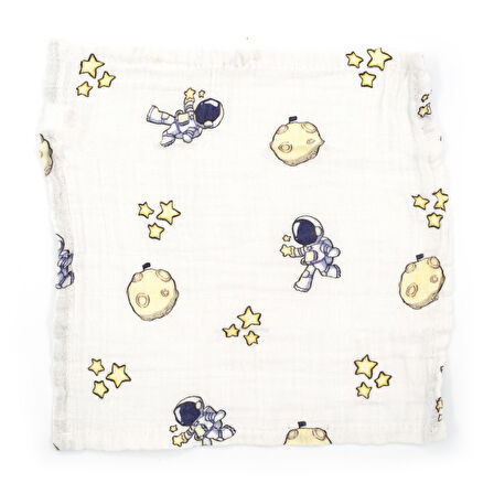 Beberotti 4'lü Müslin Bebek Ağız Bezi 25x25 Cm