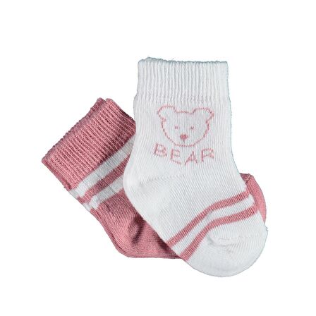 Biorganic Bear 2'li Kız Bebek Çorabı 68412