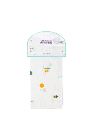 Sebi Bebe Çok Amaçlı Müslin Örtü 80x100 Cm