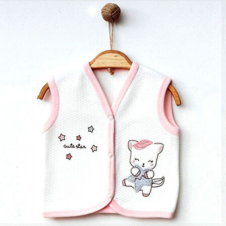 Ekebaby Cute Star Lüks Kapitone Yelek 44116