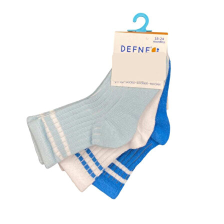 Defne Baby 3 Lü Bebek Çorabı E037-23