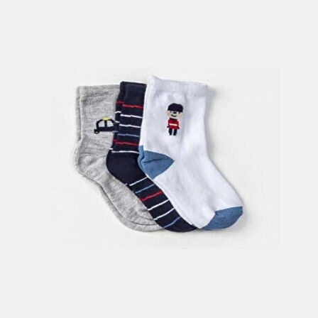 Defne Baby 3lü Bebek Çorabı E025-22