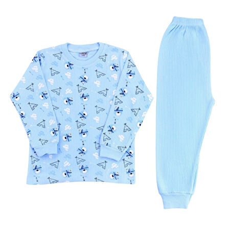 Sebi Bebe Kızılderili Ayıcık Pijama Takım 9147