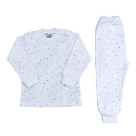 Sebi Bebe Nokta Çiçek Pijama Takım 9154