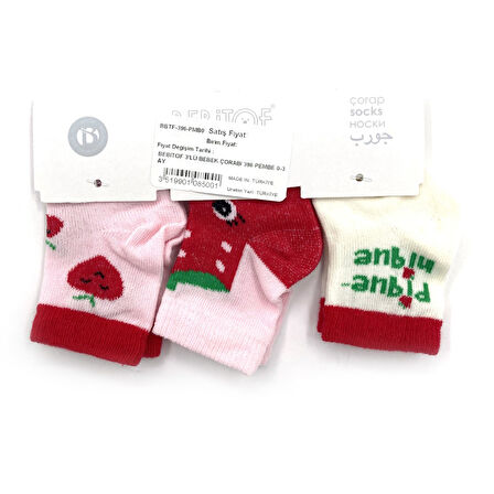 Bebitof 3'lü Bebek Çorabı 396