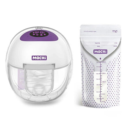Mochi Giyilebilir Göğüs Pompası + 25li Süt Saklama Poşeti