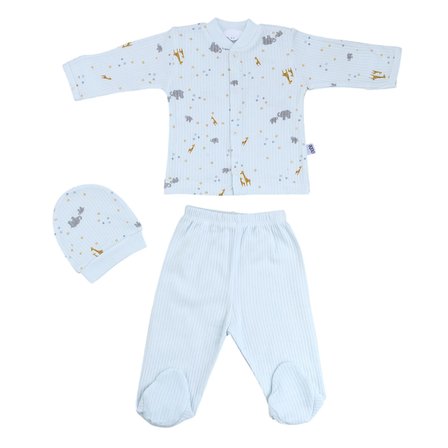 Sebi Bebe Fil Zürafa Pijama Takımı 9193