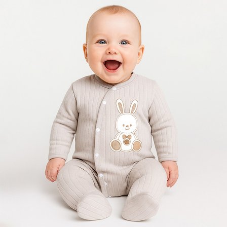 Sebi Bebe Tavşanlı Kruvaze Tulum 1145