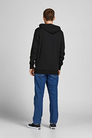 JACK&JONES 12205081 YUVARLAK ARMALI KAPSONLU IP BAGLAMALI KANGURU CEP SWEAT