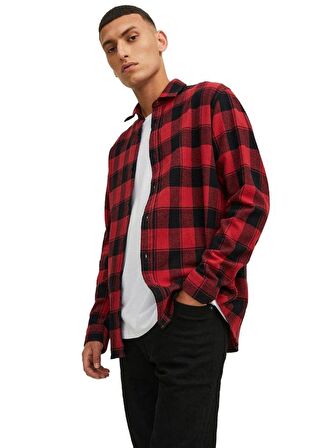 JACK&JONES 12212128 KARELI UZUN KOL GOMLEK