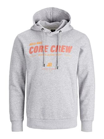 JACK&JONES 12221718 ONU YAZILI KAPSONLU KANGURU CEP SWEAT