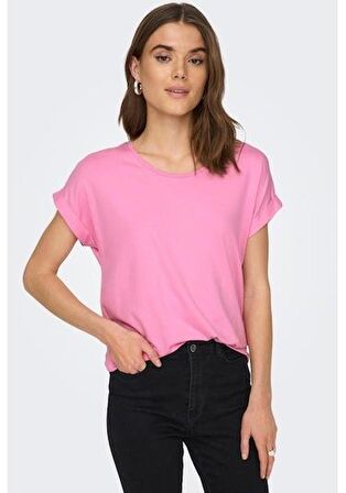 ONLY 15106662 ACIK YAKA KOL KATLAMALI KISA KOL TSHIRT