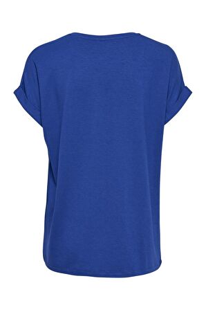 ONLY 15106662 ACIK YAKA KOL KATLAMALI KISA KOL TSHIRT
