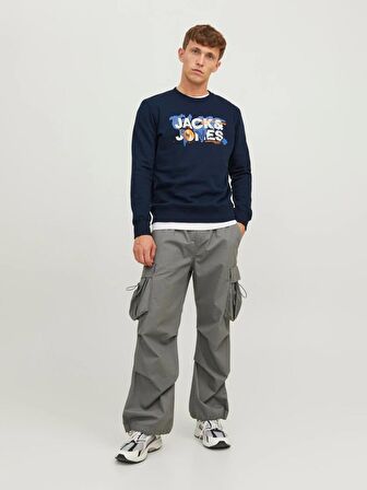 JACK&JONES 12240211 JACK&JONES YAZILI BASKILI SWEAT