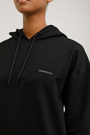 LUMBERJACK 17SN80 LUMBERJACK YAZILI KAPUSONLU BASIC HOODIE