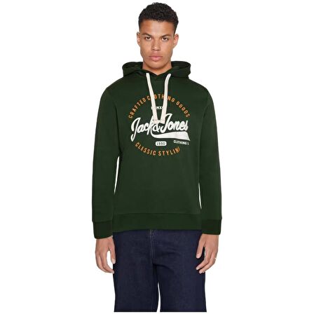 JACK&JONES 12236178 KAPUSONLU ON YAZILI SWEAT