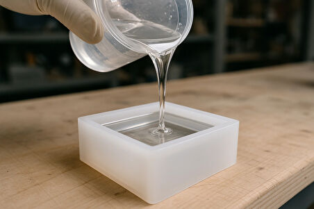 14 Kg Hobby Epoxy Quatro Kalın Döküm Şeffaf Epoksi Reçine 4-6 Cm Kalınlıkta Tek Seferde Döküm