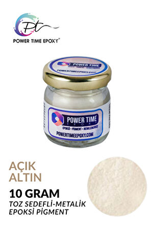 Sedefli Metalik Toz Pigment Boya / Açık Altın/ Epoksi Için 10 GRAM