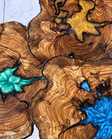 7.5 Kg Wood Epoxy Smart/ Sehpa, Masa, Aksesuar Için Şeffaf Epoksi Reçine Ince Döküm