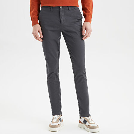 NAUTICA ERKEK ANTRASİT SLIM FIT CHINO PANTOLON