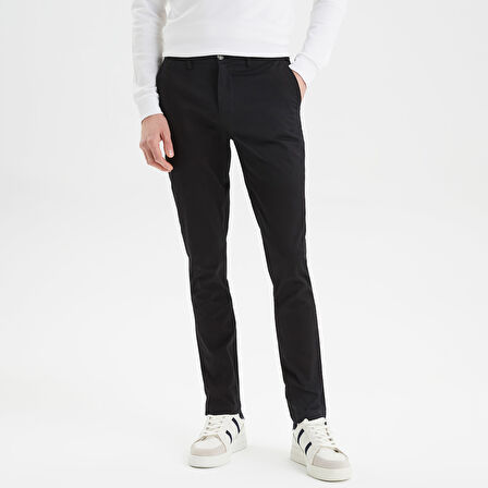 Nautica Erkek Siyah Slim Fit Chino Pantolon