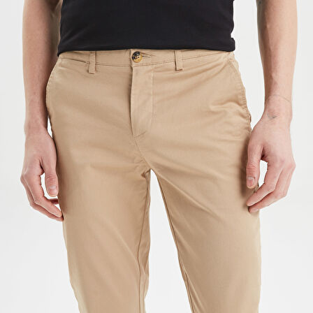 Nautica Erkek Bej Slim Fit Chino Pantolon