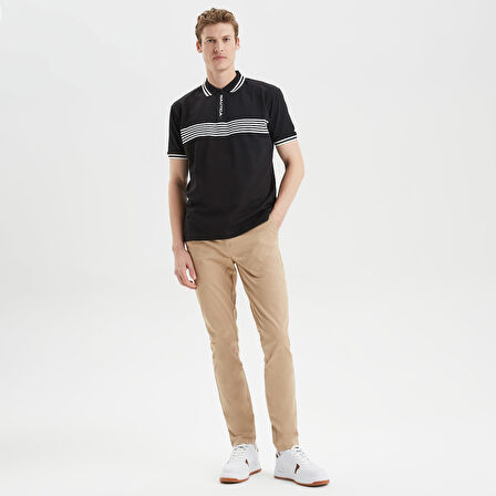 Nautica Erkek Bej Slim Fit Chino Pantolon