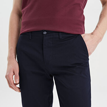 Nautica Erkek Lacivert Slim Fit Chino Pantolon