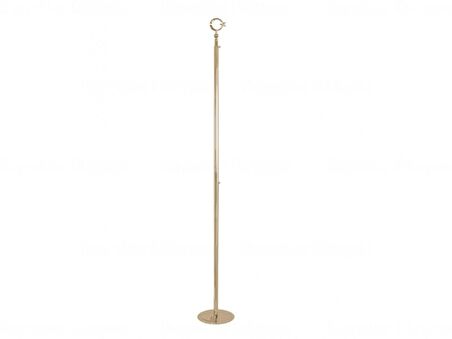 Sarı Kaplama Makam Bayrağı Direği 225 CM