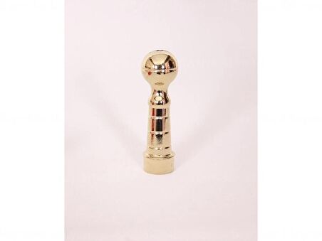 Sarı Kaplama Makam Bayrağı Direği 225 CM
