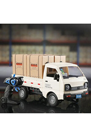 Uzaktan Kumandalı RC Kamyonet Kumandalı Sesli Işıklı Jarjlı Kamyon Yük Taşıma Aracı Yük Taşıma Aracı