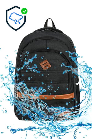 Su Gecirmez Cordura Kumas Punterez Dikisli Laptop ve Suluk Bolmeli Gunluk ve Okul Sirt Cantasi